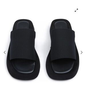 Tony Bianco Isabel black magic slides shoes sandals flats Revolve 6